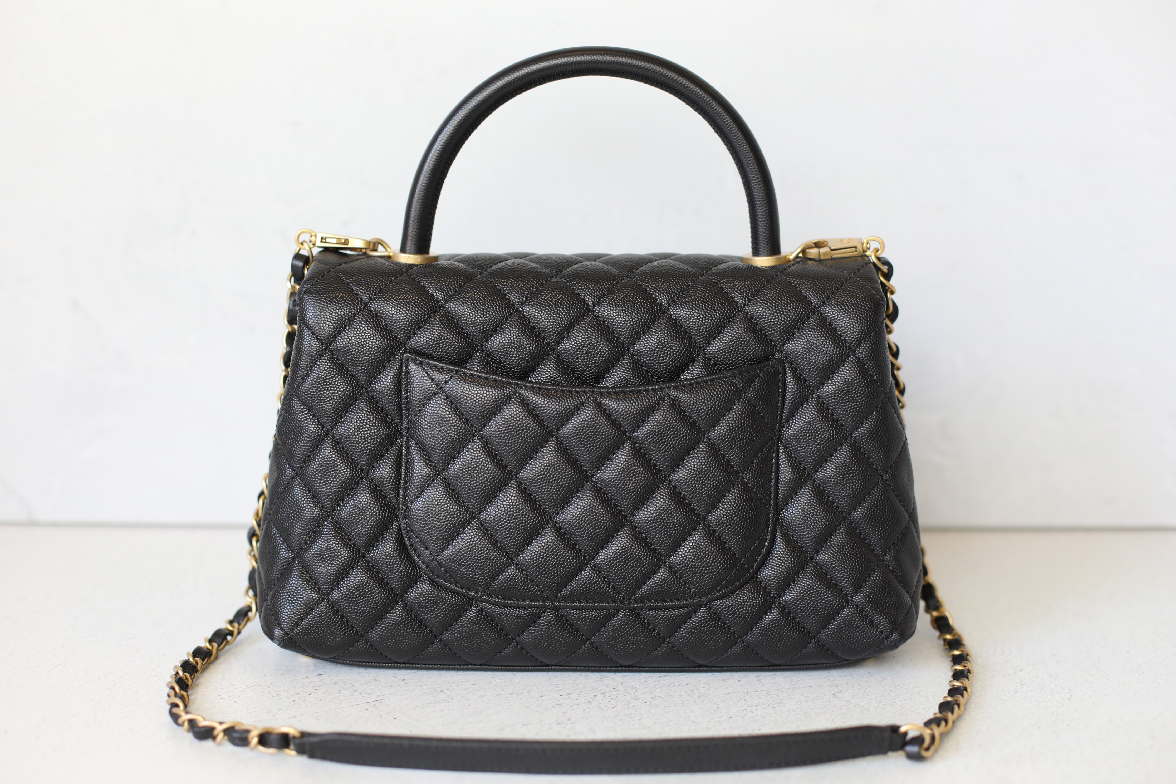 Chanel Coco Handle Small, Lilac Caviar Leather, Gold Hardware, New in Box  MA001 - Julia Rose Boston