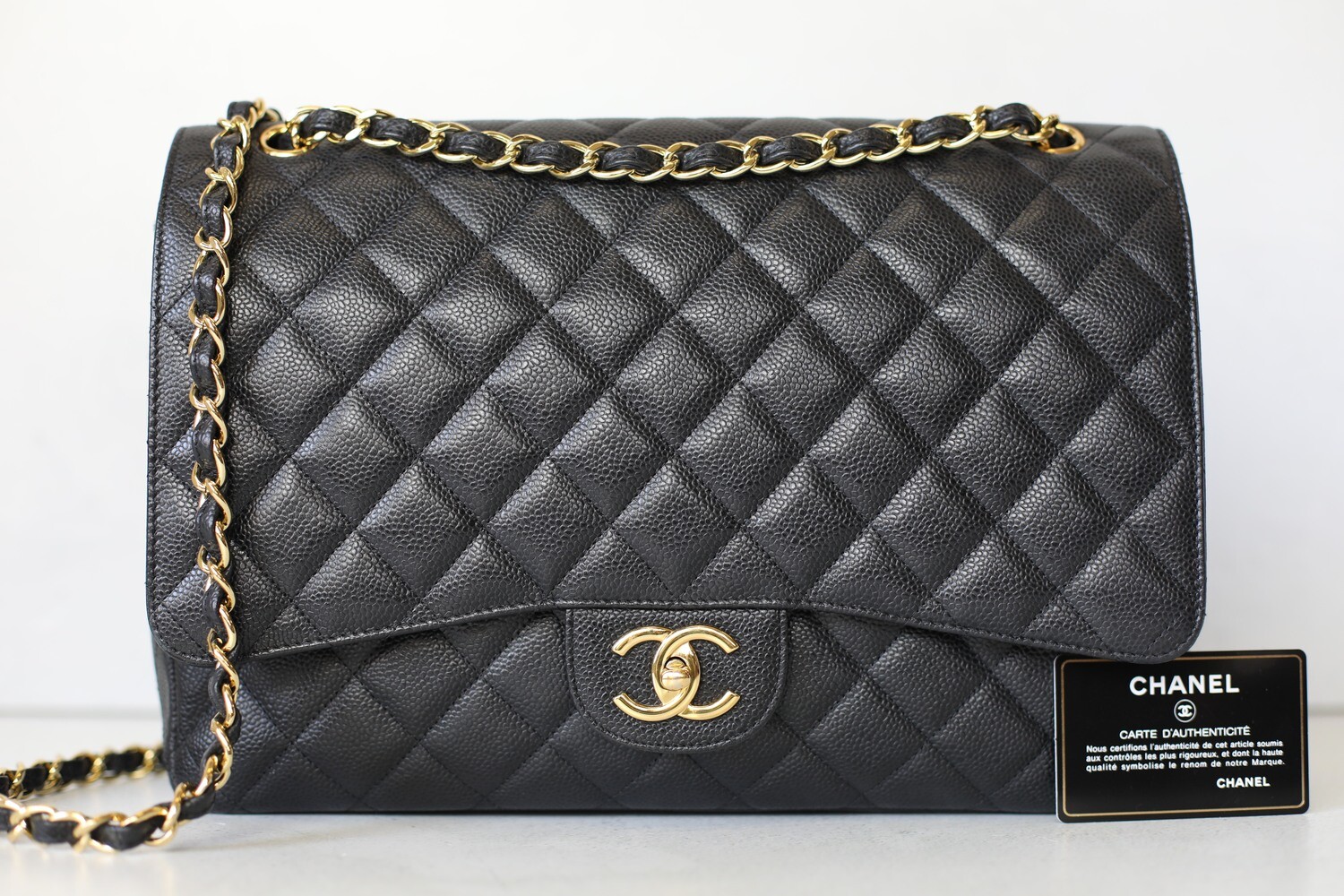 Chanel Classic Small Double Flap, Black Lambskin Leather with Rose Gold  Hardware, Preowned in Box WA001
