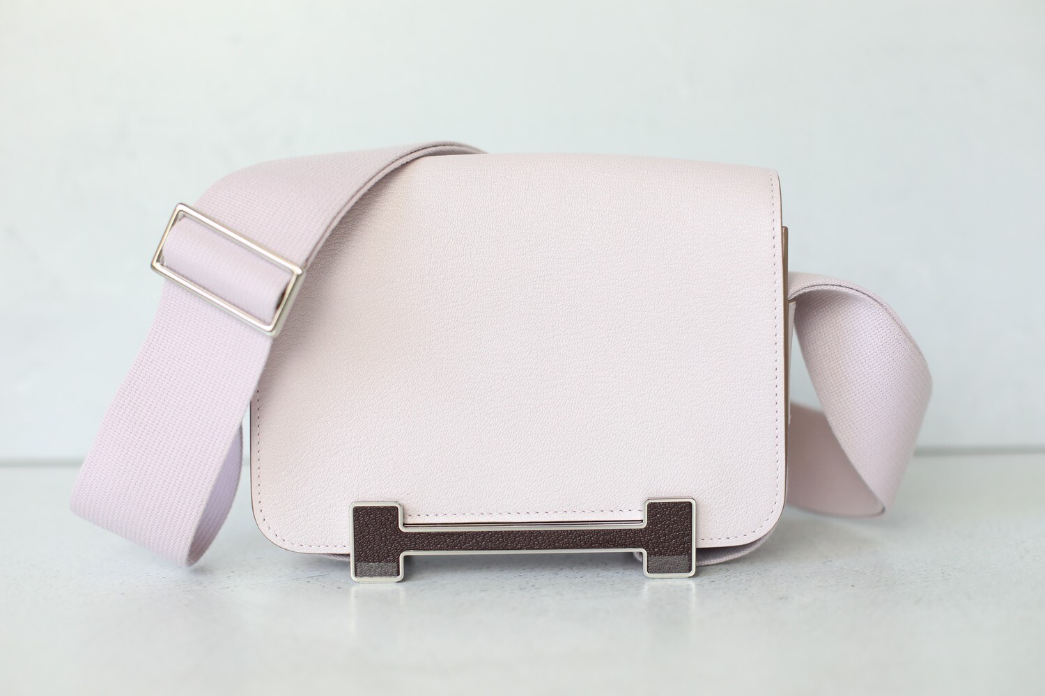 Hermes Geta 21, Light Purple with Palladium Hardware, 2022 U