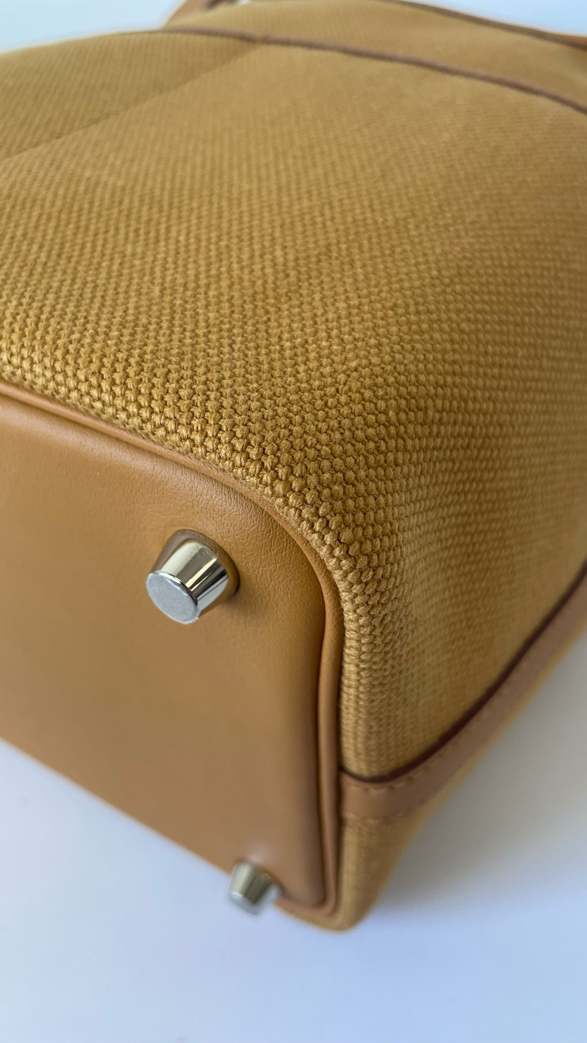 Hermes Picotin Lock 18 Pocket Bag Orange/Orange in Goeland Canvas / Swift  Calfskin with Gold-tone - US