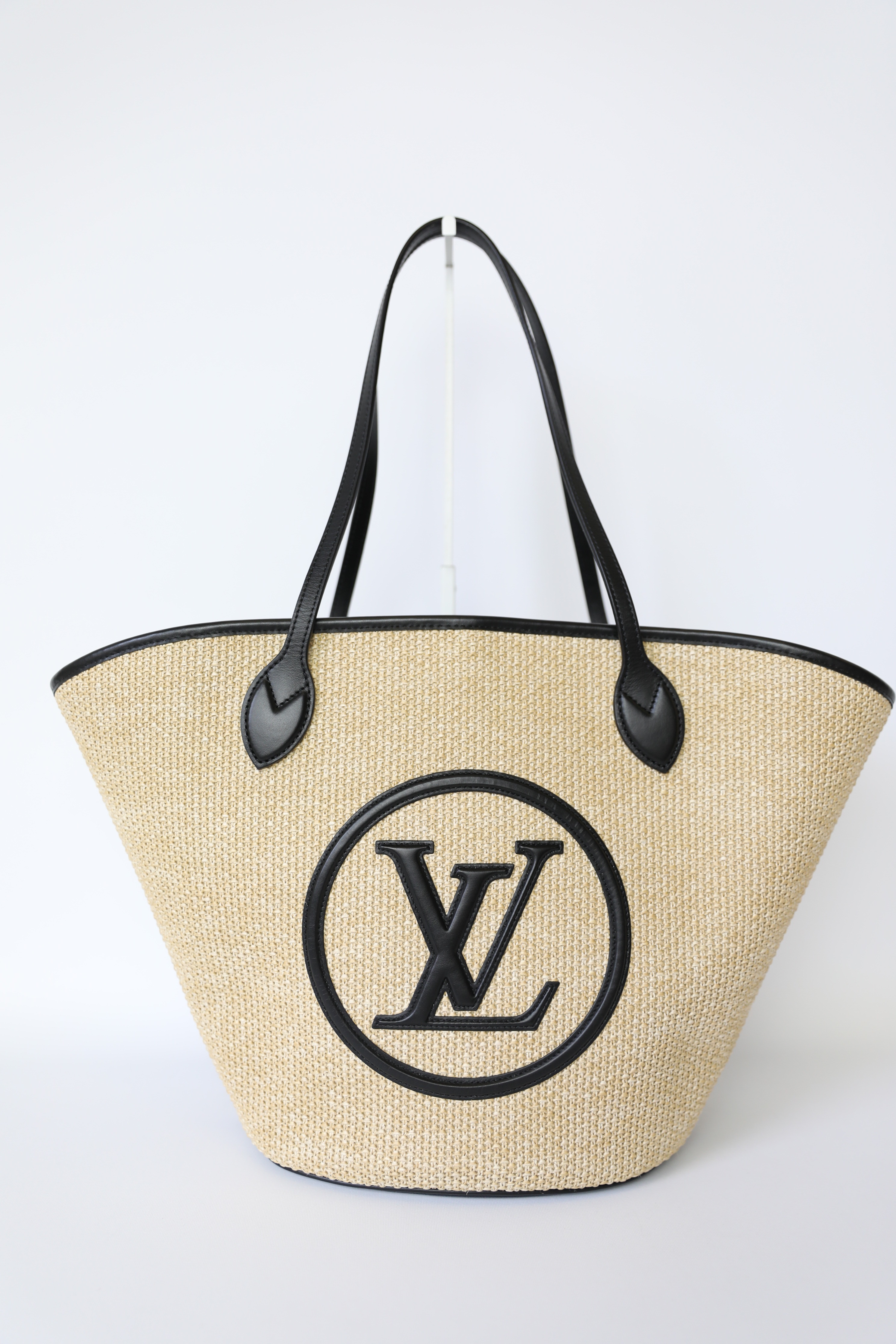 Louis Vuitton Saint Jacques NM Handbag Raffia and Leather