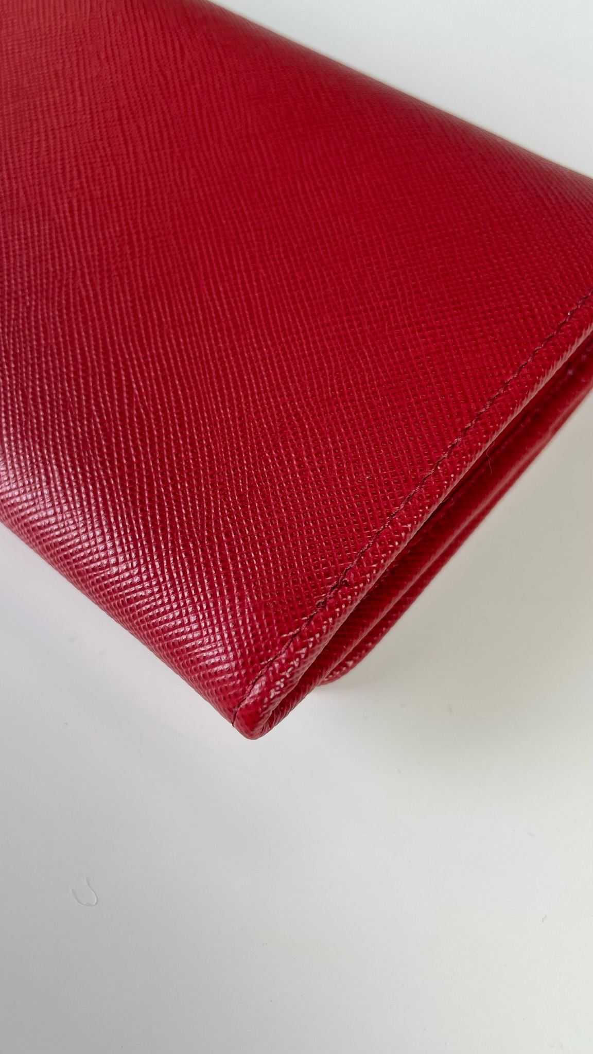 prada wallet on a chain in red Archives - bishop&holland