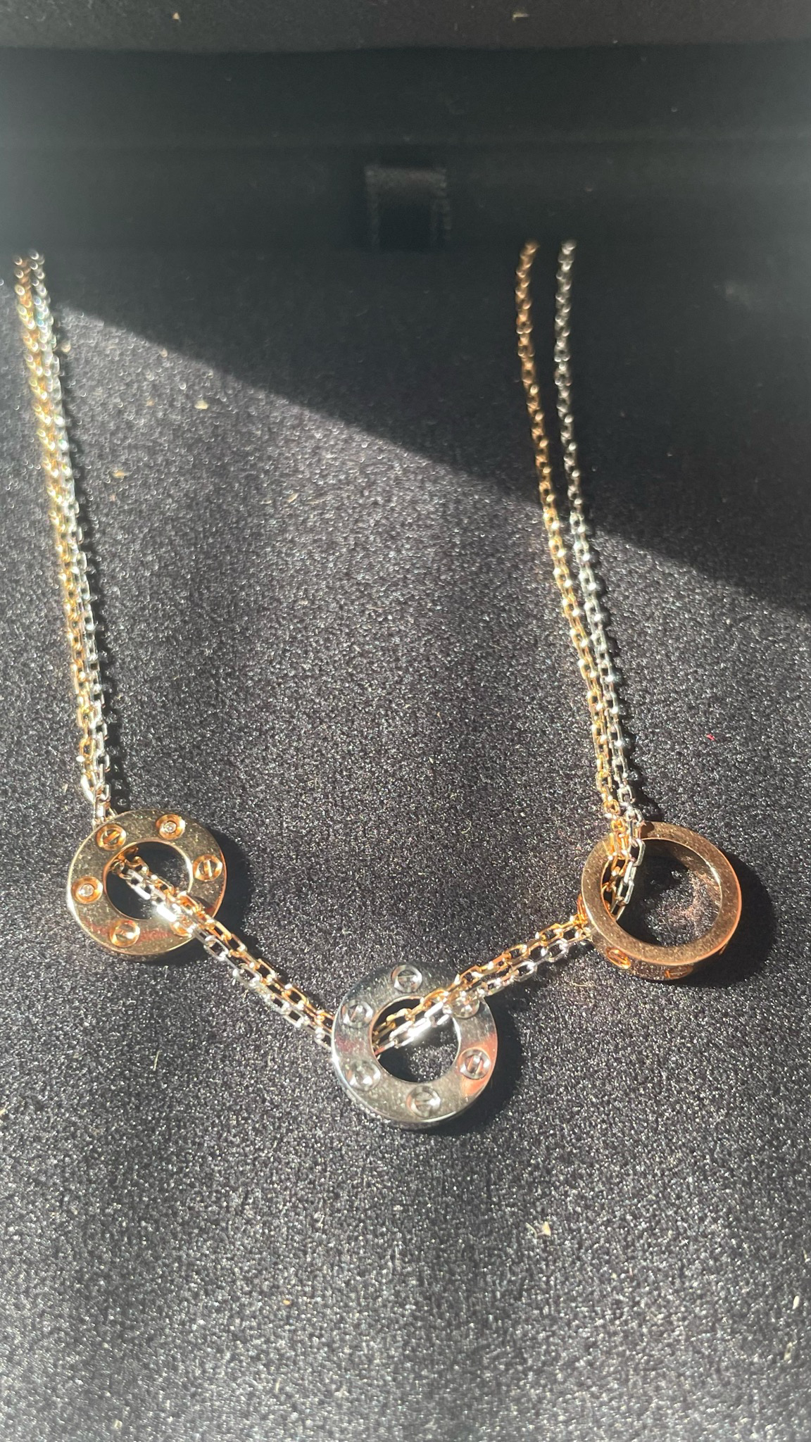 Cartier Love Necklace with Diamonds, Rose Gold, Preowned in Box WA001 -  Julia Rose Boston