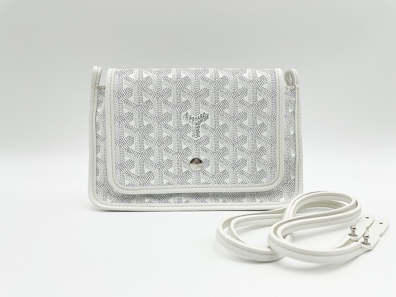 Goyard Plumet Crossbody, White, New in Dustbag GA003