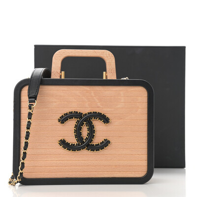 Chanel Wood Box Square, Preowned In Box (Mint Condition)