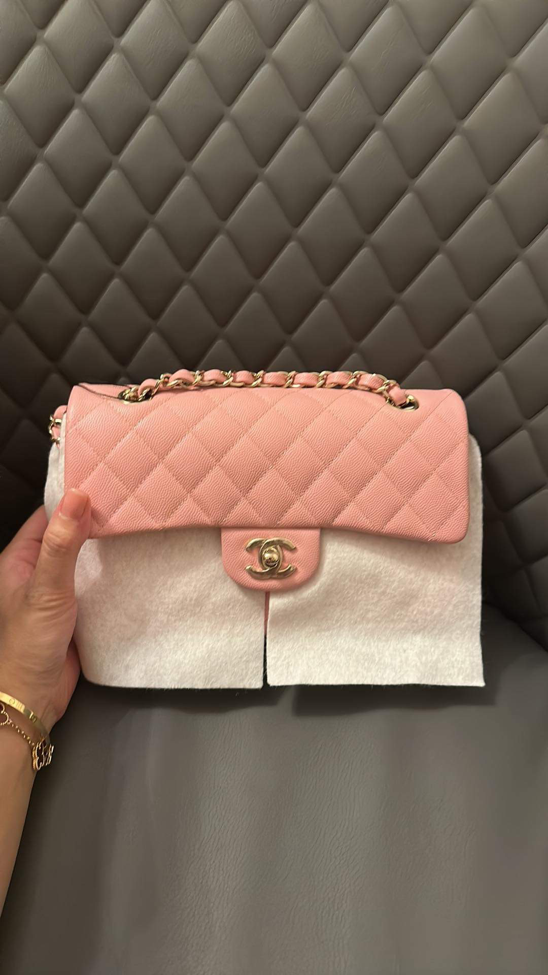 women s pink chanel bag new