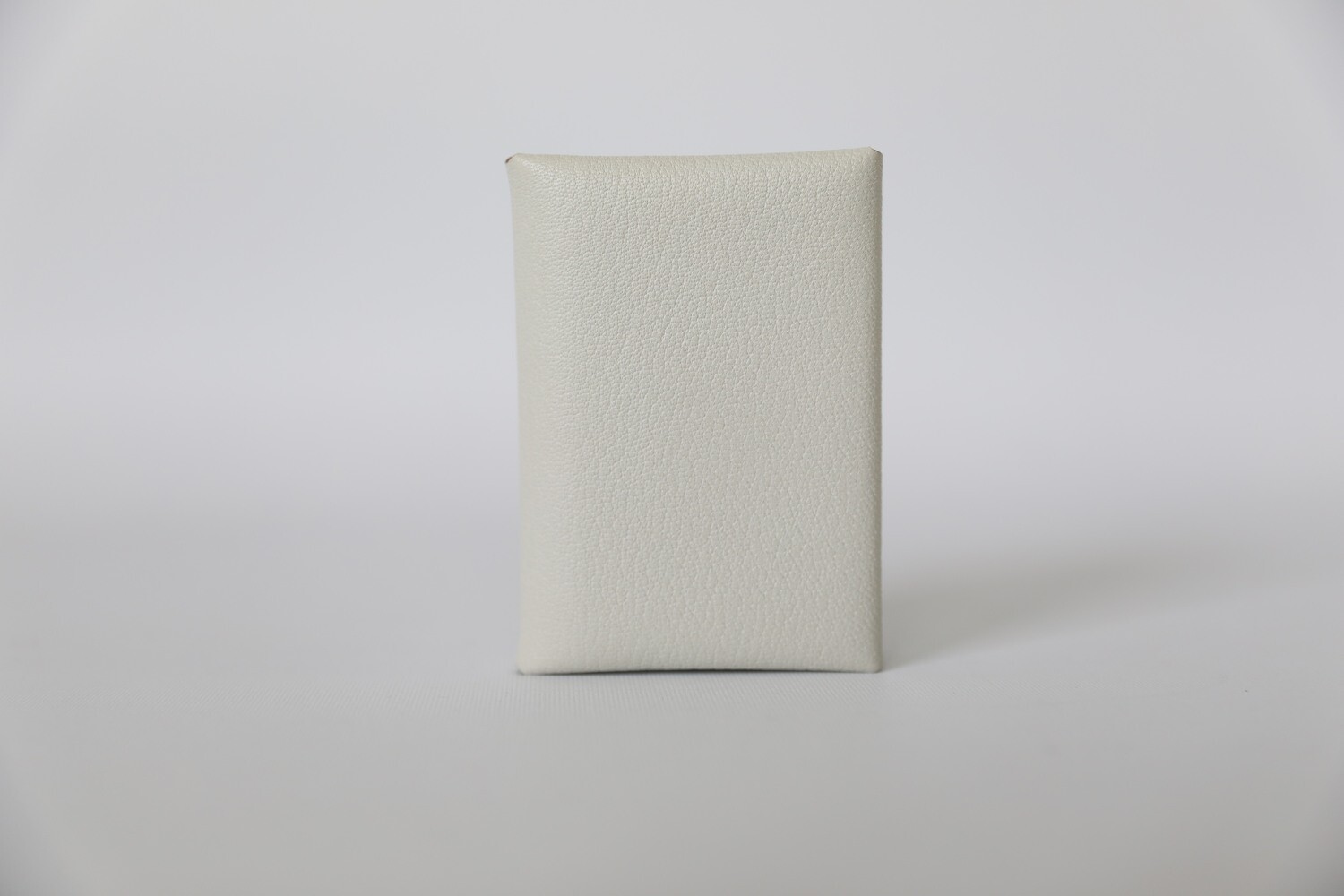 Hermes Calvi Duo Cardholder, Mushroom, New In Box WA001