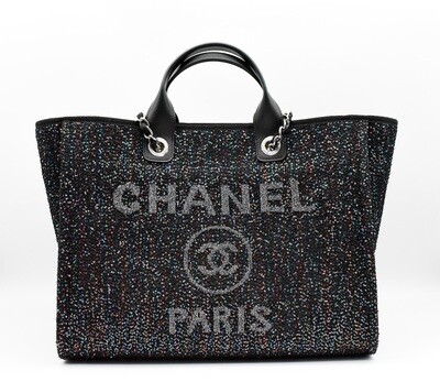 Chanel Deauville Tote, Sequin, New in Dustbag GA006