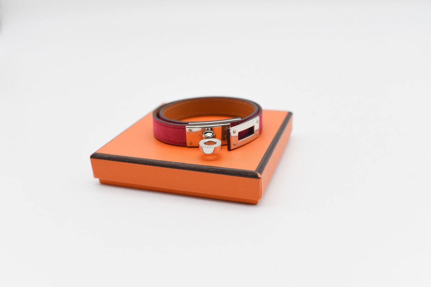 Hermes Kelly Double Bracelet, Silver Hardware, New in Box GA006 - Julia  Rose Boston