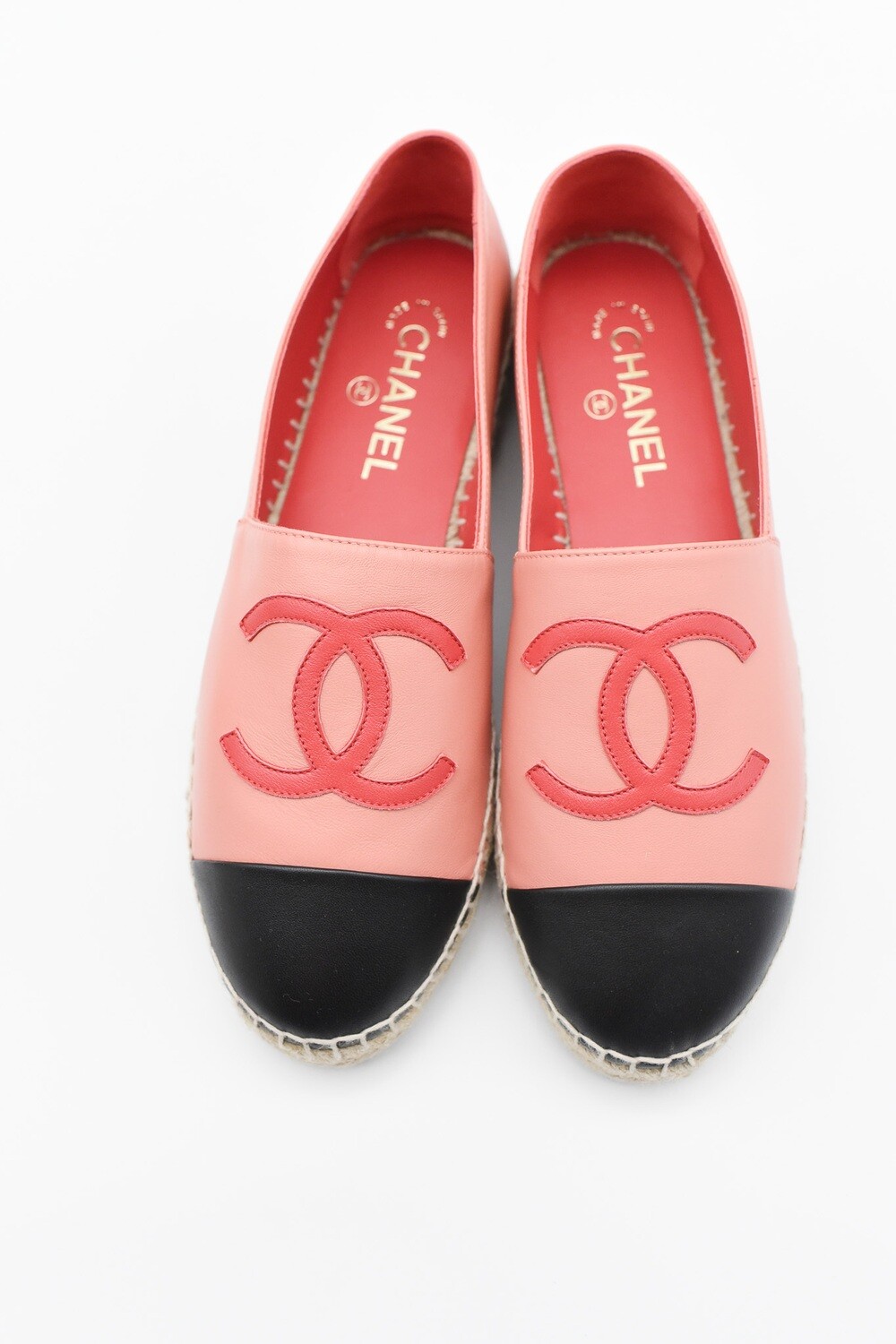 Chanel Shoes Espadrilles, Pink Leather, Size 40, New in Box GA006 - Julia  Rose Boston