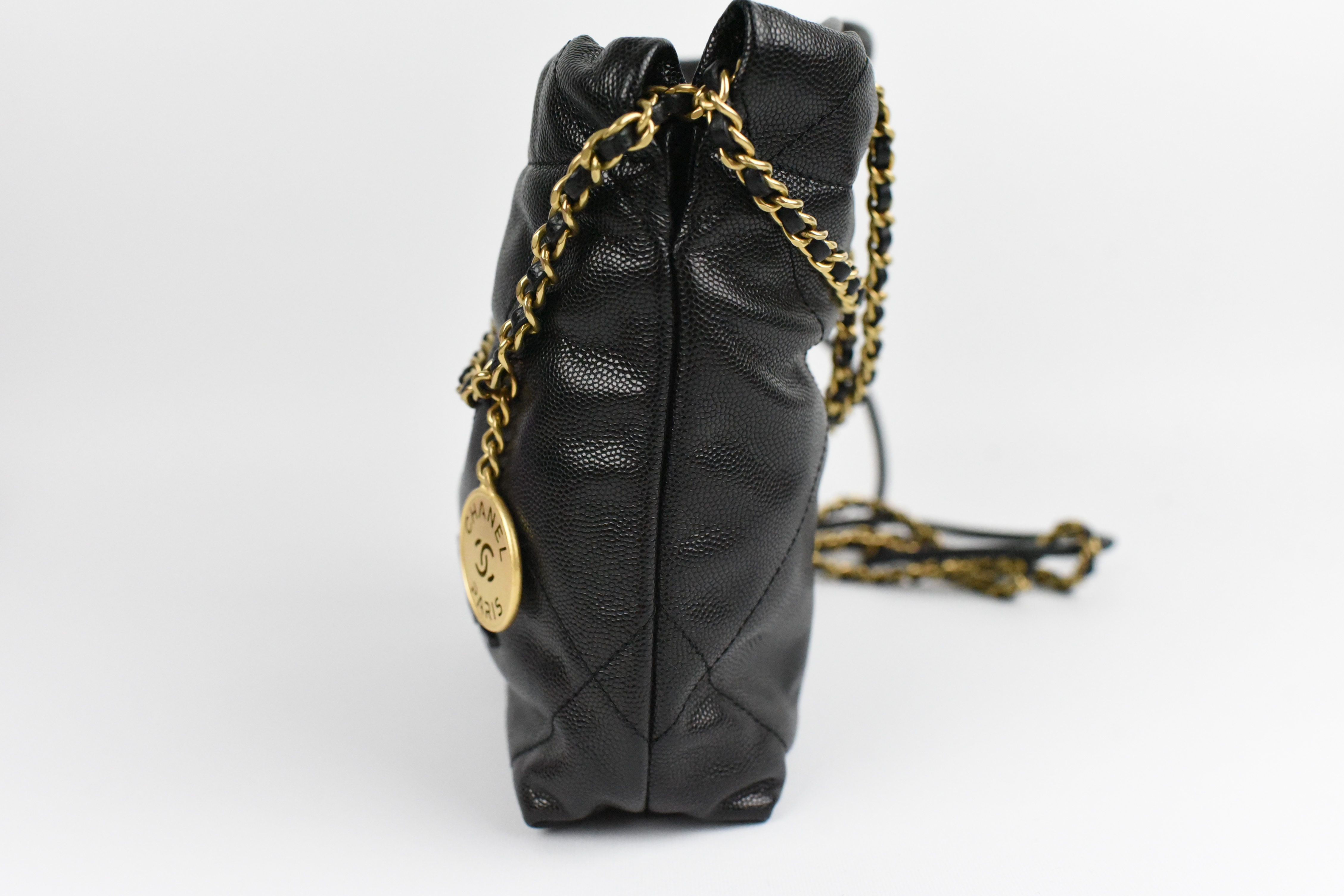 Chanel 22 Mini, Black Caviar Leather With Gold Hardware, New in Box GA003 -  Julia Rose Boston