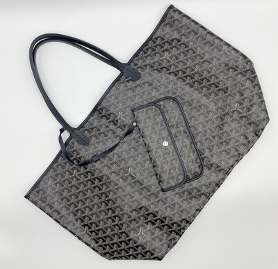 Goyard St.Louis GM Tote, Navy, Preowned in Dustbag WA001