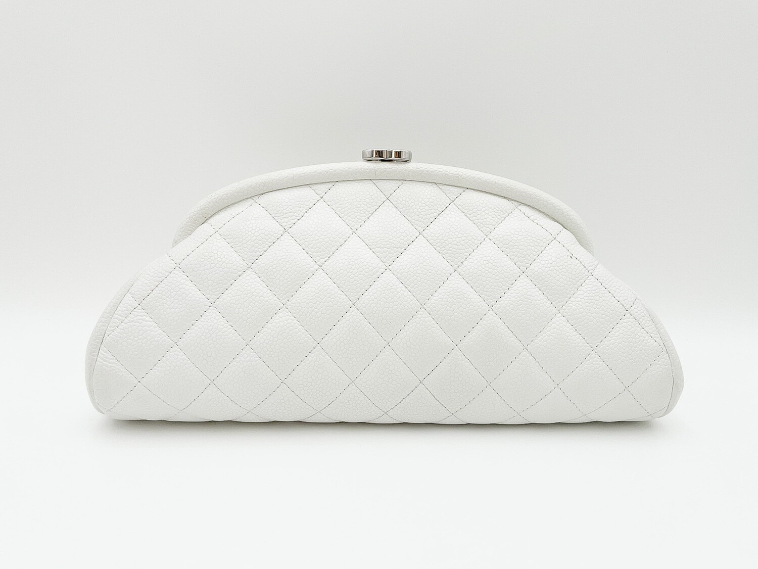 Chanel Mini Square, White Caviar Leather, Silver Hardware, Preowned in  Dustbag - Julia Rose Boston