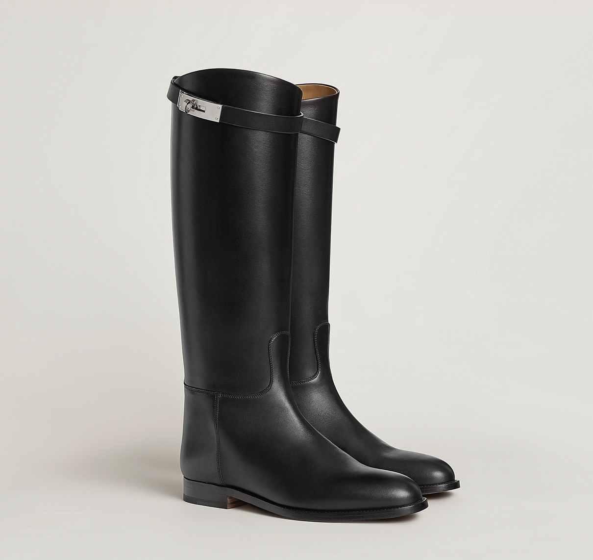 Hermes Jumping Boot, Black, Palladium Hardware, Like New in Box CMA001