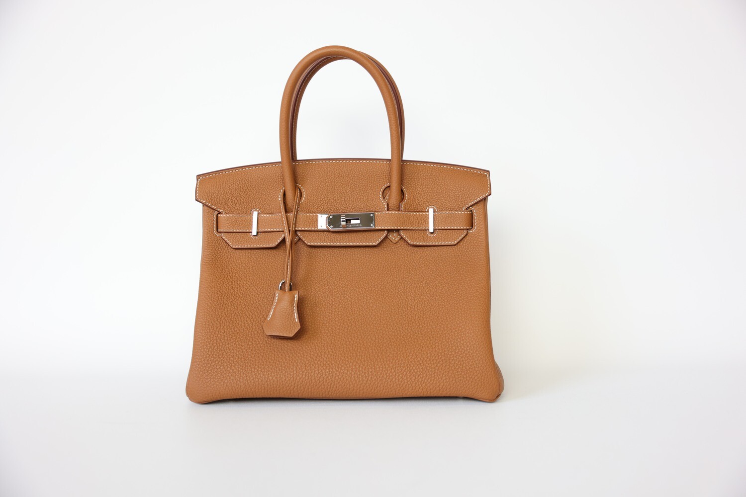 Hermes Birkin 30, Gold Togo Leather with Palladium Hardware, Z 2021 Stamp, New in Box WA001