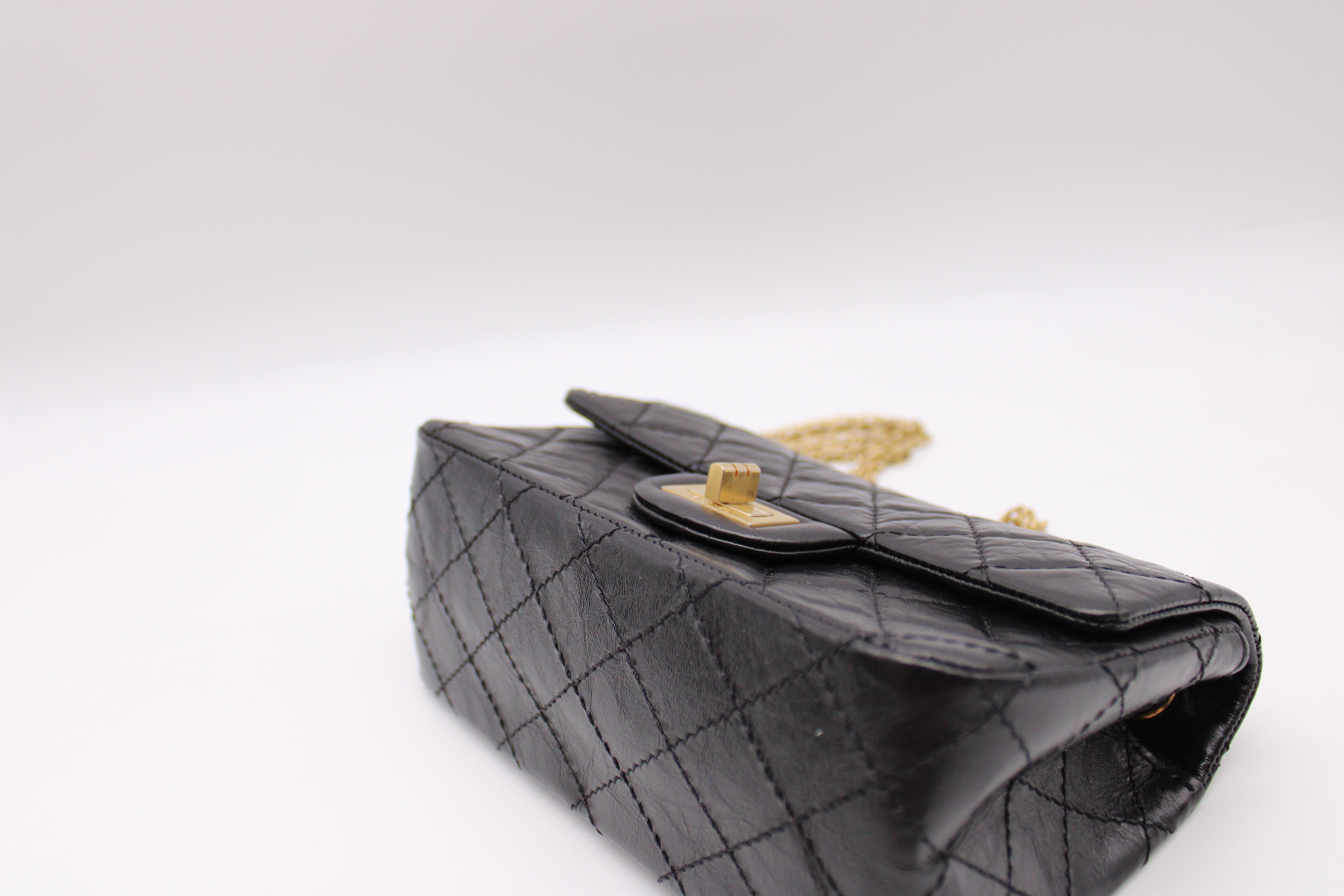 Chanel Reissue Mini, Black Calfskin Leather, Gold Hardware, Preowned in Box  CMA001 - Julia Rose Boston