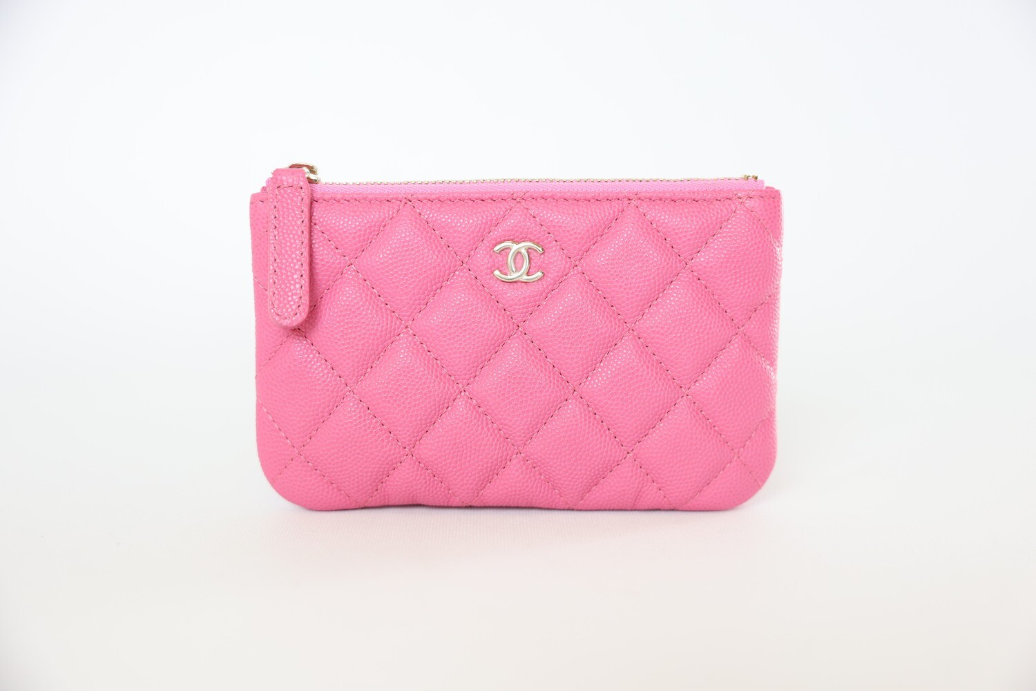 Chanel O Case Mini, Pink Caviar with Gold Hardware, New in Box WA001