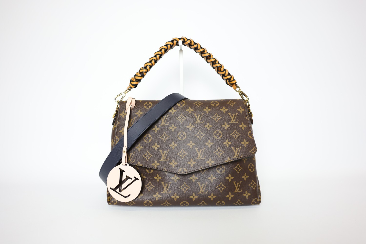 Louis Vuitton Beaubourg MM, Monogram Safran Imperial, Preowned in Box WA001
