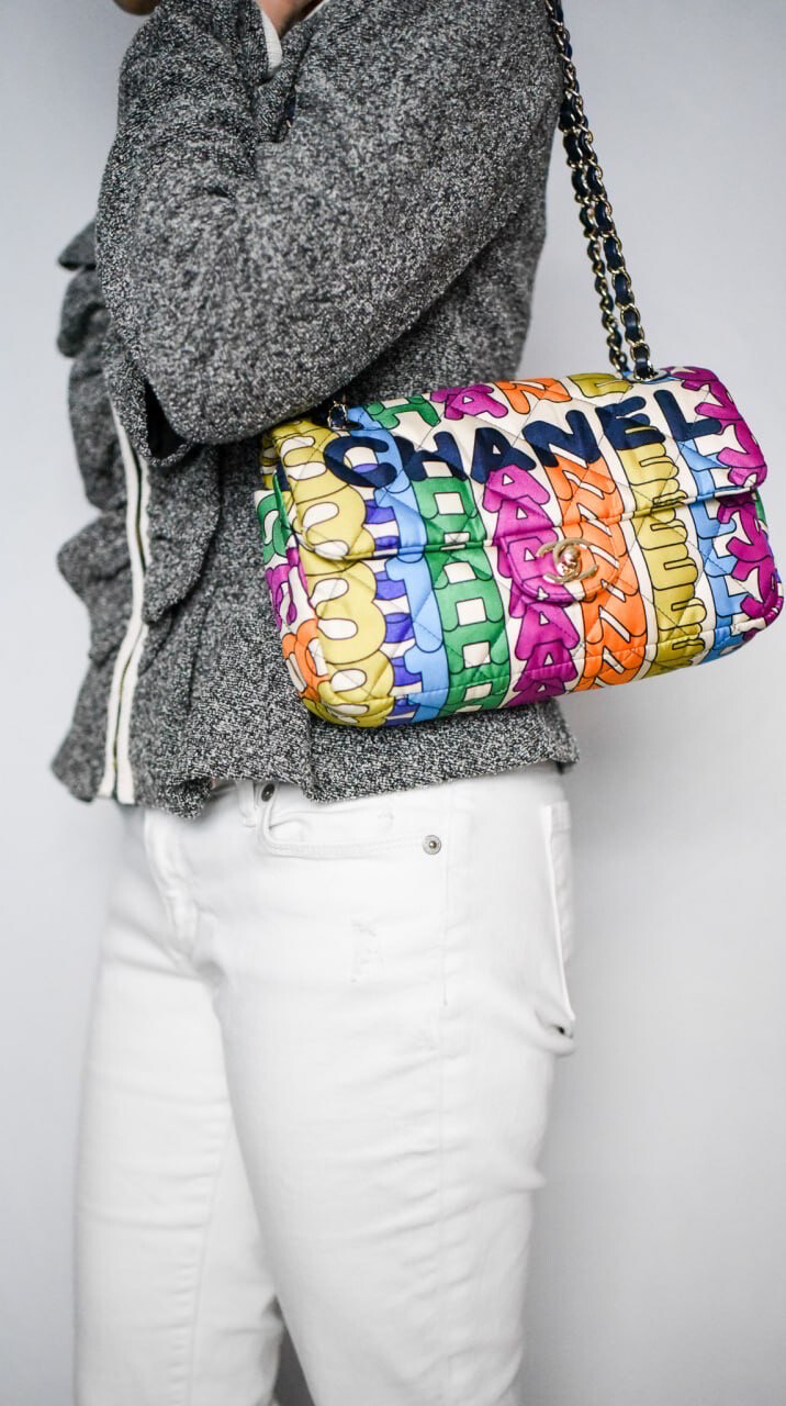 Preorder Chanel Rainbow Flap Bag, Preowned In Box