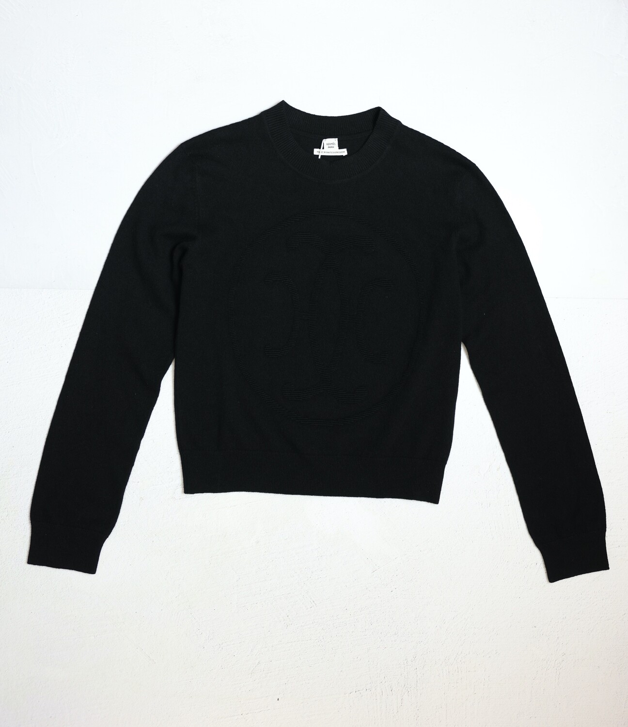 Hermes H Lift Sweater Black, Size 42 New In Box WA001