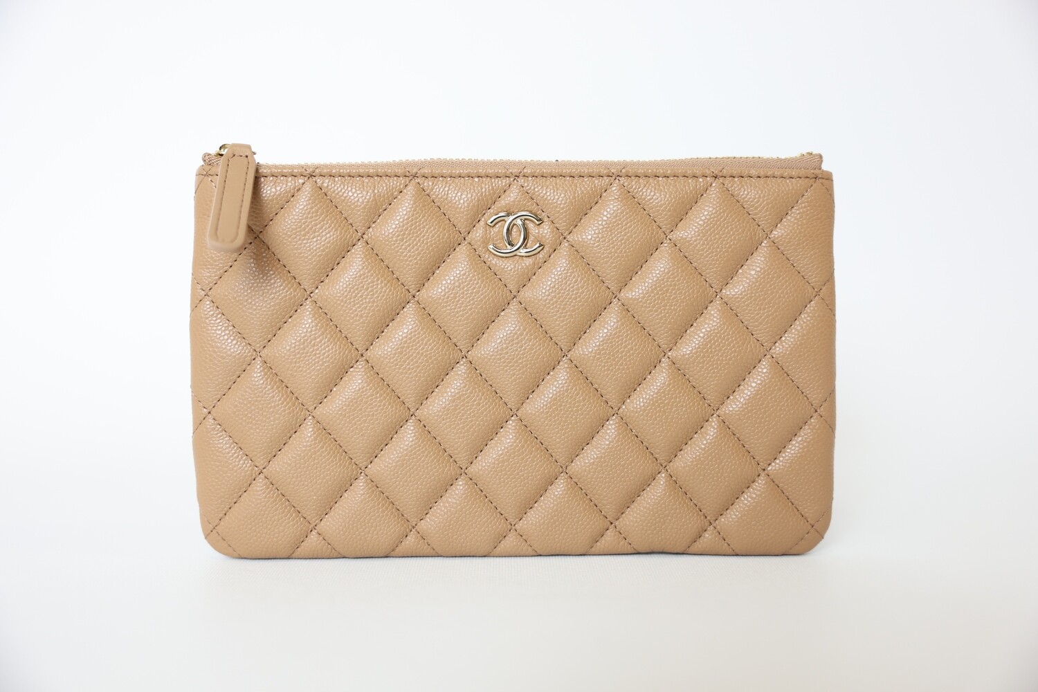 Chanel O-Case Small, Brown Caviar Leather With Gold Hardware, New In Box WA001