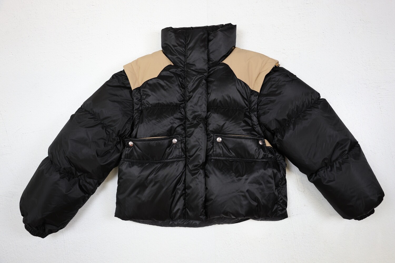 Moncler Coat Genius Runway Collection, Black And Brown, Size XXS, New No Dustbag WA001