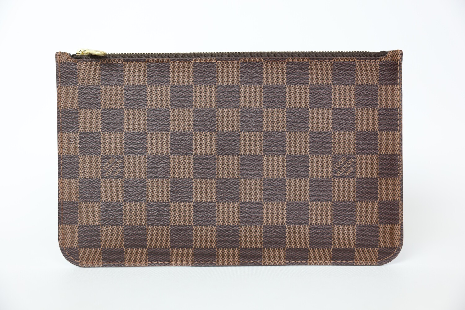 Louis Vuitton Neverfull Pochette, Damier Ebene, Preowned WA001