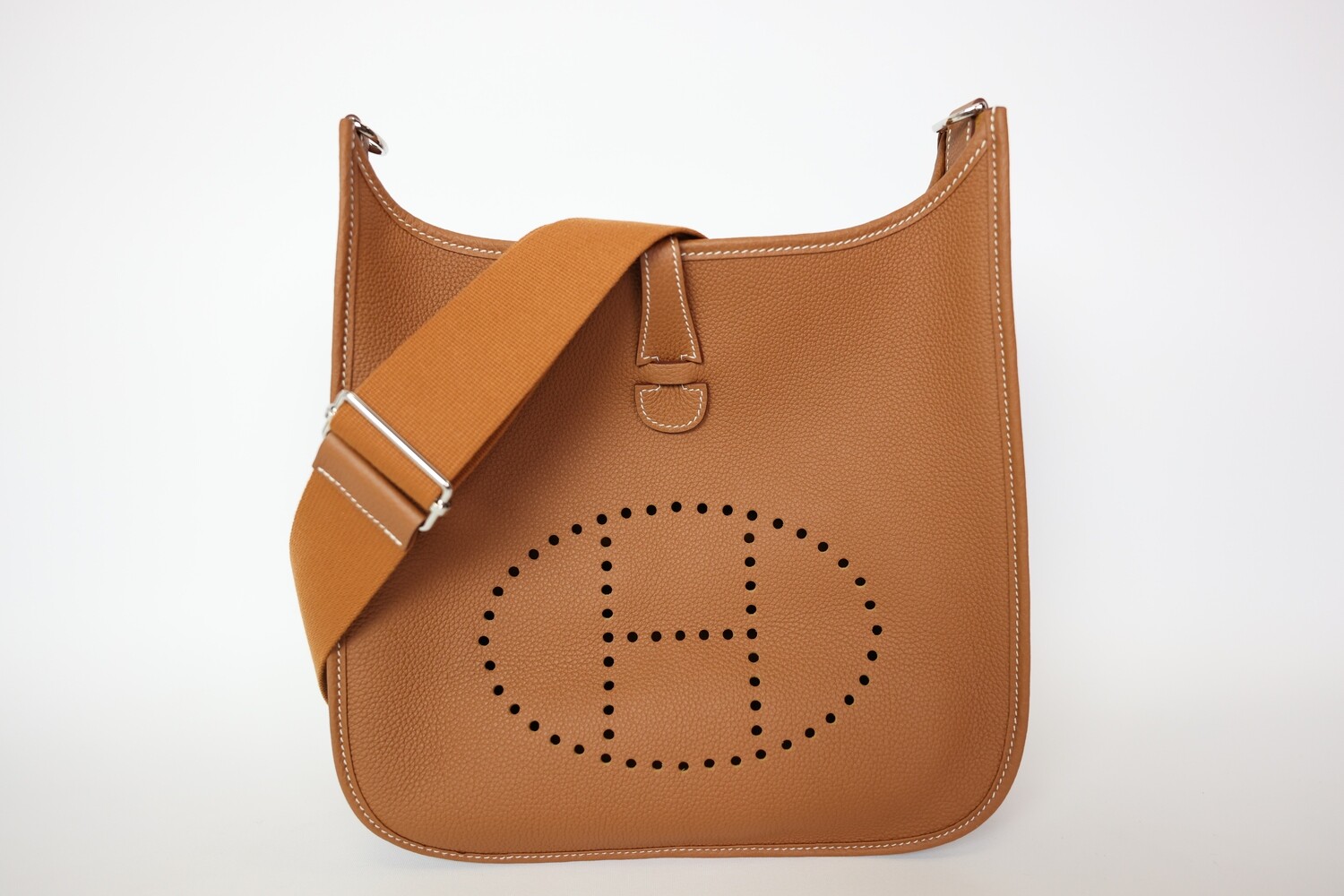 Hermes Evelyne GM, Gold With Palladium Hardware, New In Box WA001