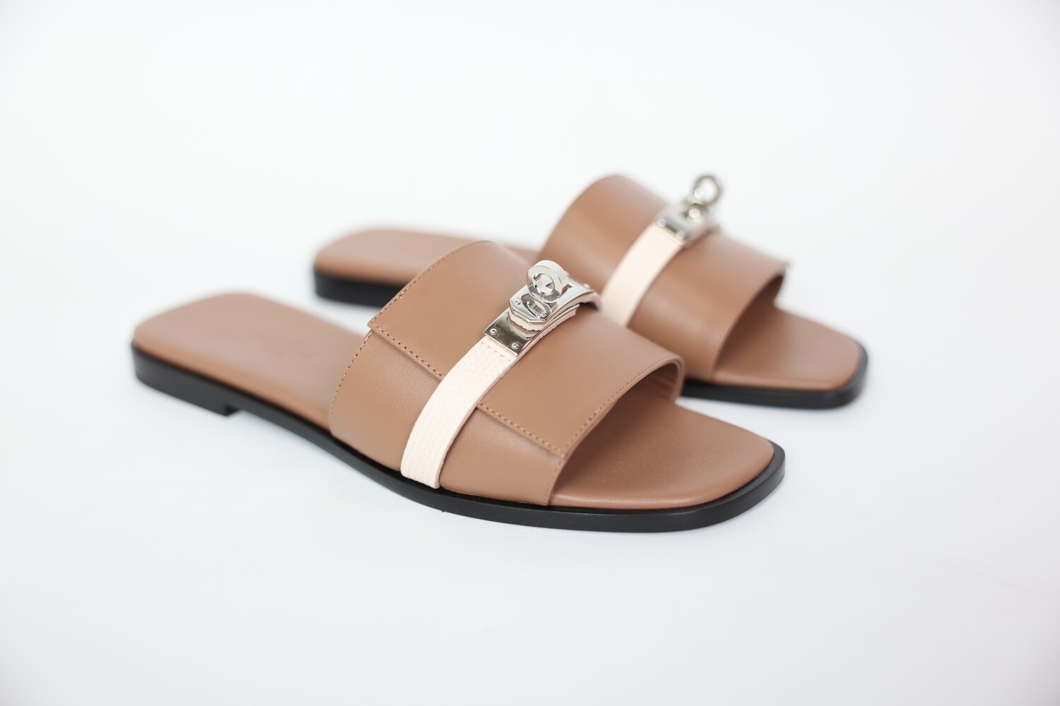 Hermes Giulia Sandals, Size 36, Rose Perle Lizard Strap, New In Box WA001