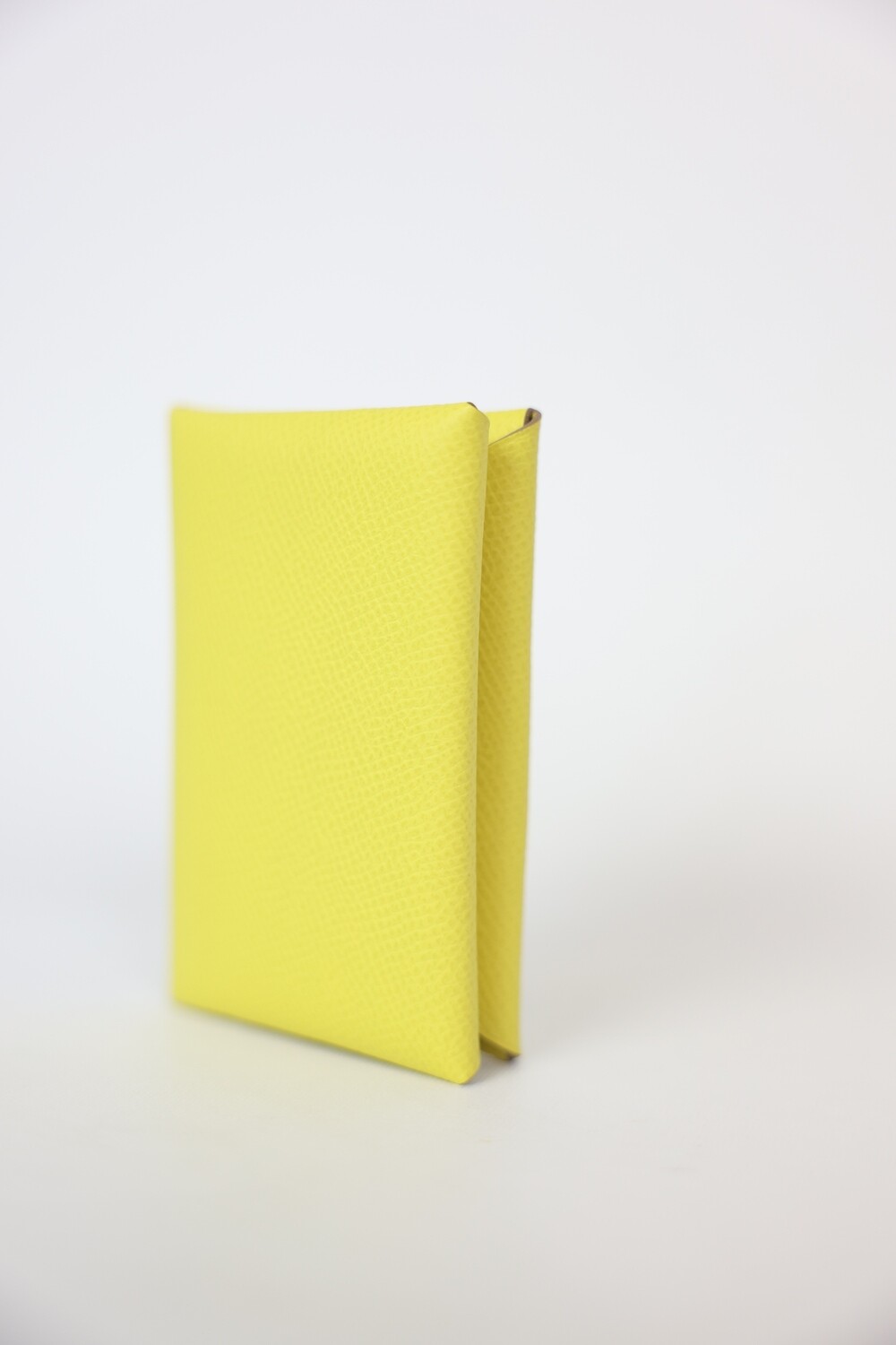 Hermes Calvi Cardholder, Limoncello New In Box WA001