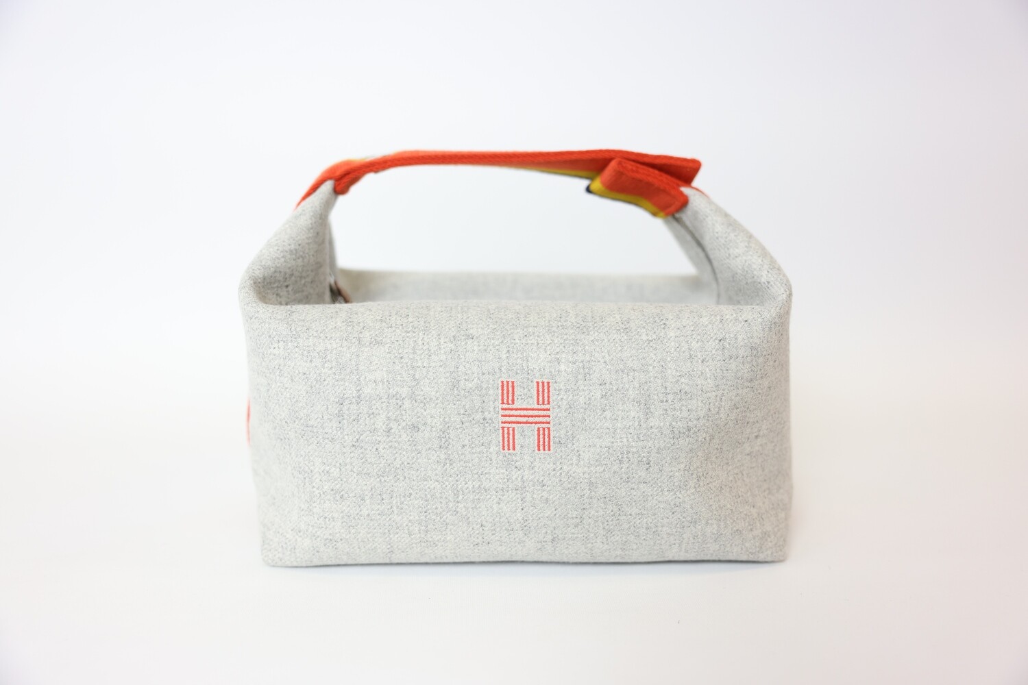 Hermes Bride A Brac Large, Gray With Orange, New In Box WA001