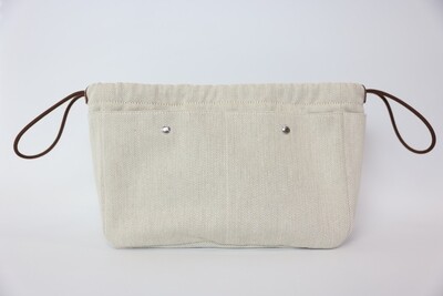 Hermes Bag Case, Fourbi 20 Bag Insert PM Natural, New In Box WA001