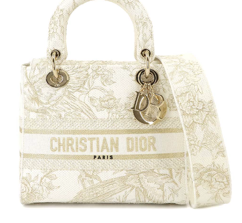 IGLIVE Christian Dior Lady Dior, Canvas, Preowned in Dustbag