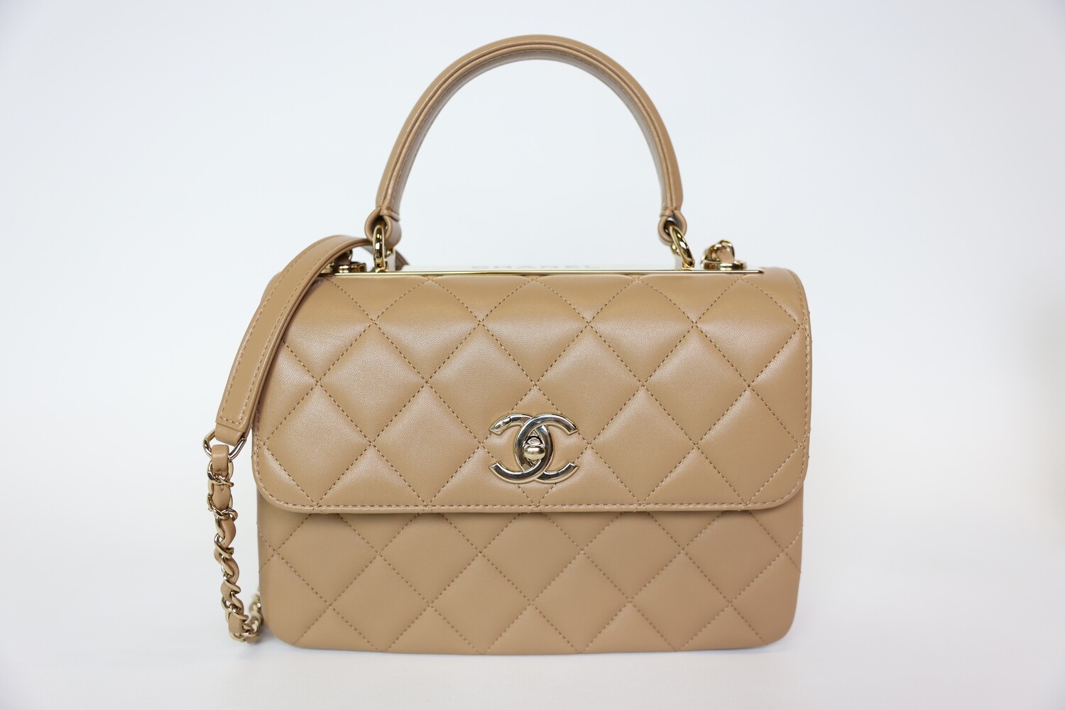 Chanel trendy cc small beige hotsell