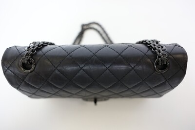 Chanel Reissue 2.55 225 Flap Bag, So Black Quilted Crumpled