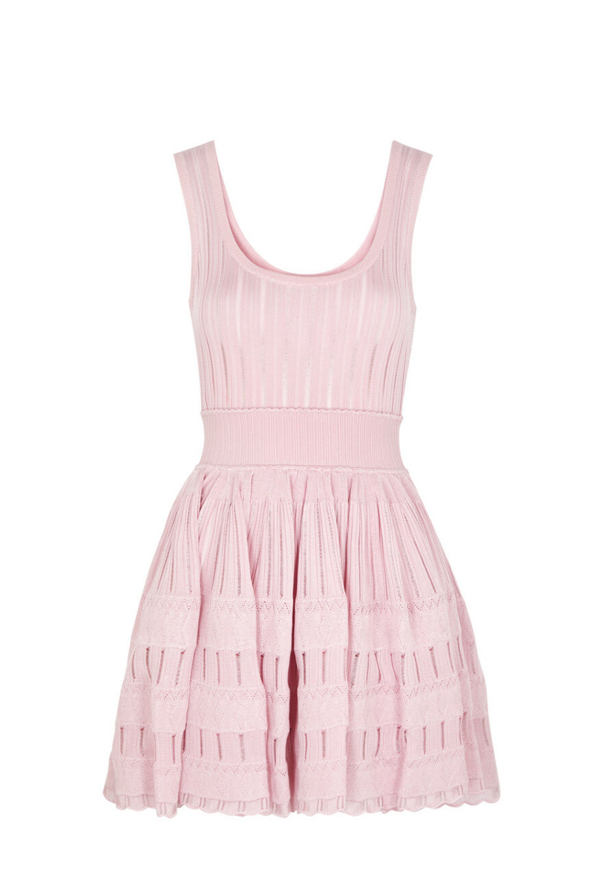 Alaia Dress Pink Size 34, As New With Tag (Ships Duty Free From London)