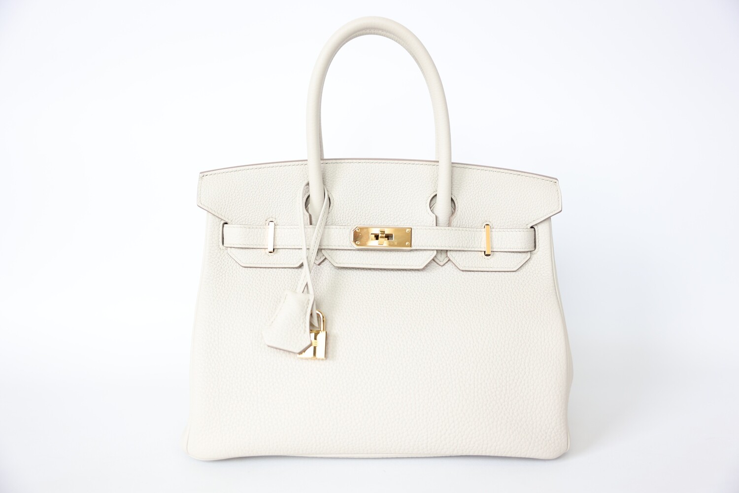 Hermes Birkin 30, Beton Togo Leather with Gold Hardware, Preowned in Dustbag WA001 (Bank Wire)