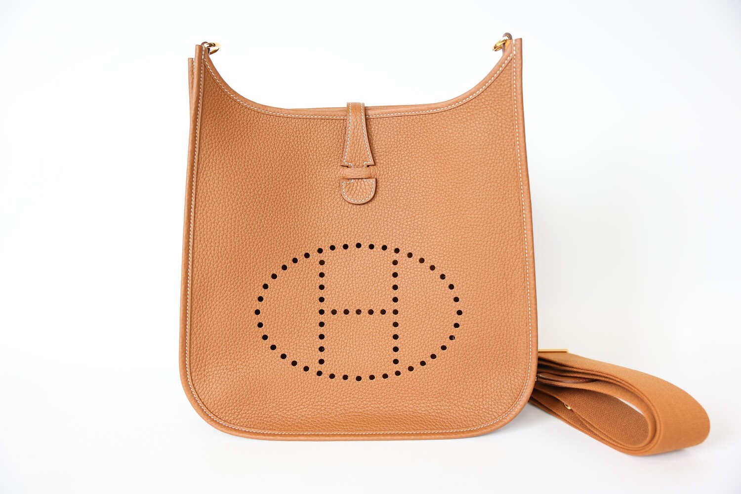 Hermes Evelyne PM Gold With Gold Hardware, New In Box WA001