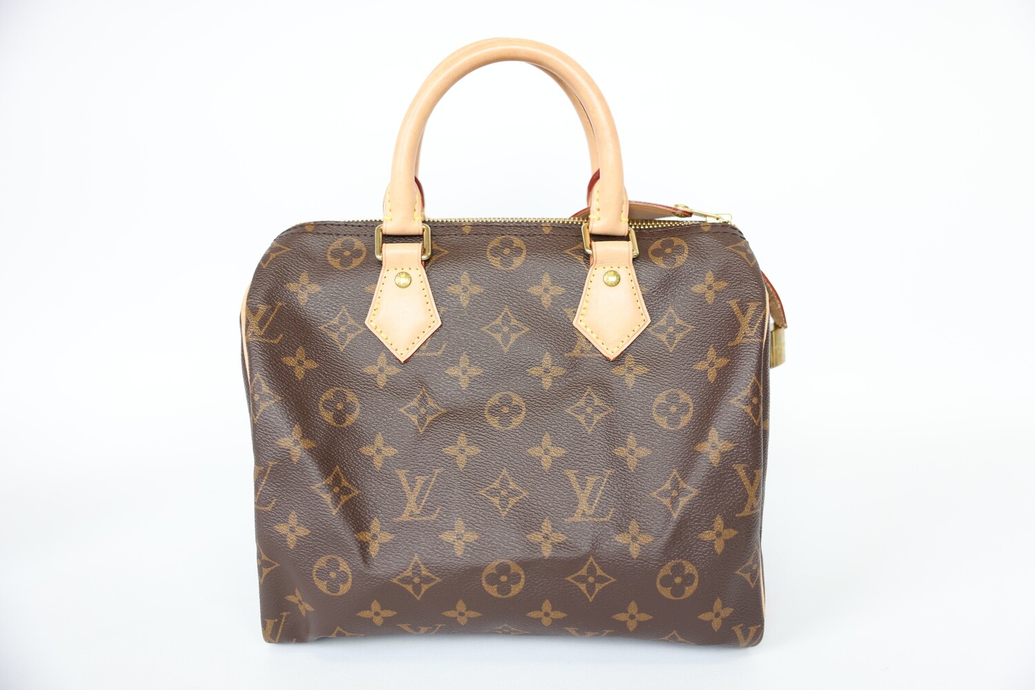 Louis Vuitton Speedy 30, Monogram With Gold Hardware, Preowned In Box WA001