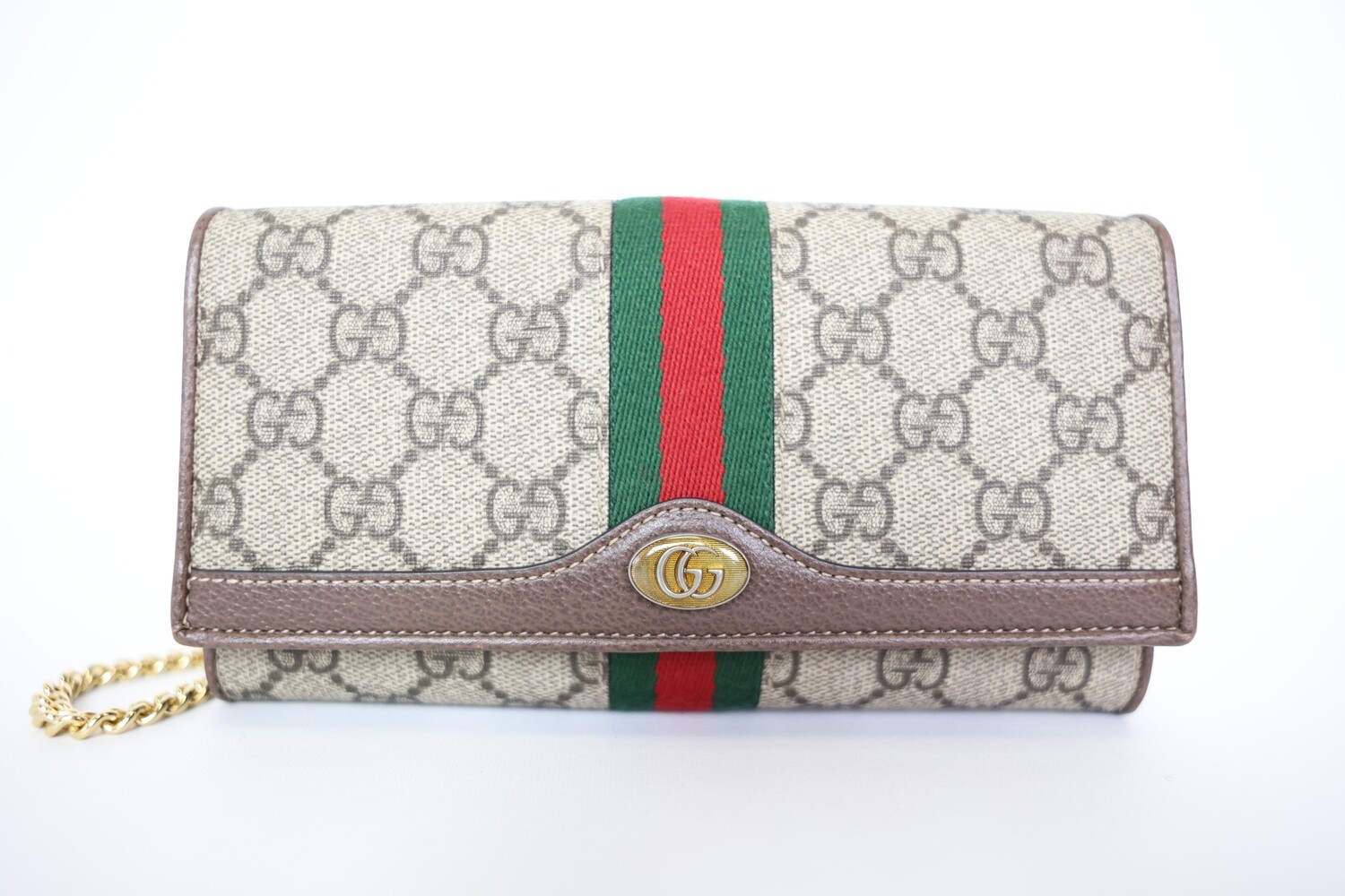 Ophidia gg supreme canvas flap wallet on chain sales