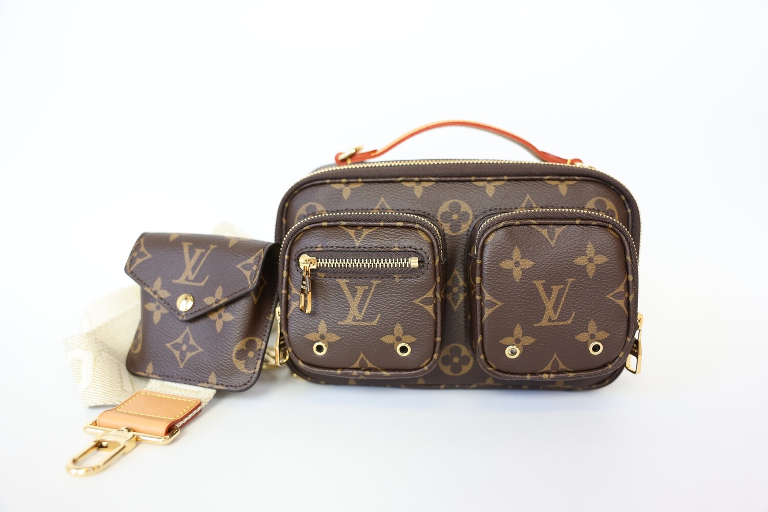 Louis Vuitton Utility Crossbody, Monogram Canvas With Gold Hardware, New In Box WA001