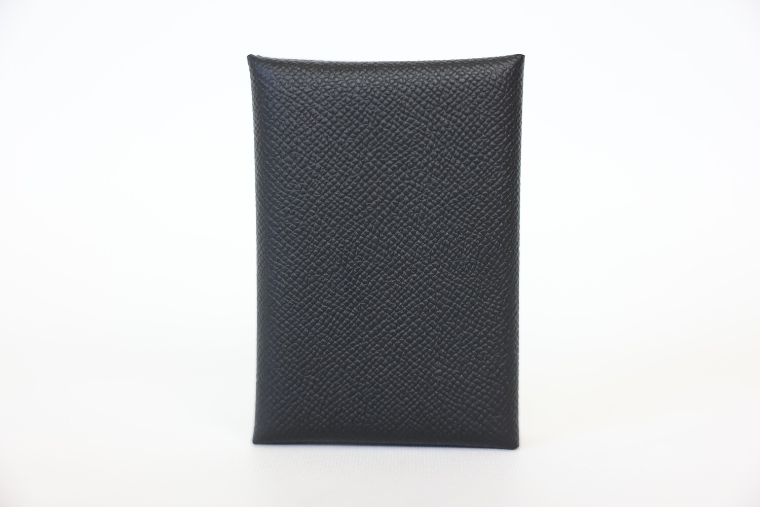 Hermes Calvi Duo Cardholder, Black Leather New In Box WA001