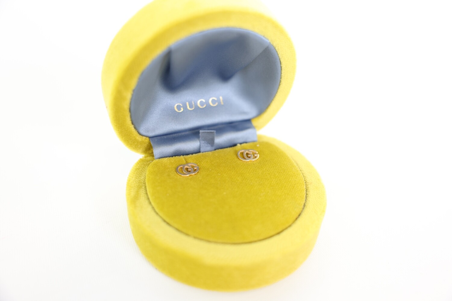 Gucci GG Running Stud Earrings, 18K Yellow Gold, New In Box WA001