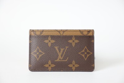 Louis Vuitton Cardholder, Monogram Preowned In Box WA001