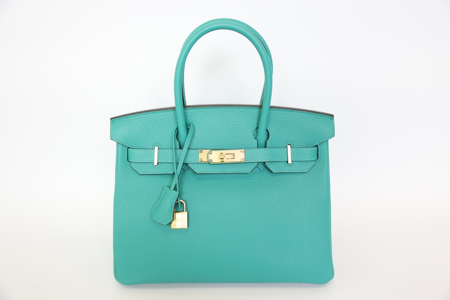 Hermes Birkin 30, Vert Jade Leather With Gold Hardware, D 2019 Stamp, New In Dustbag WA001