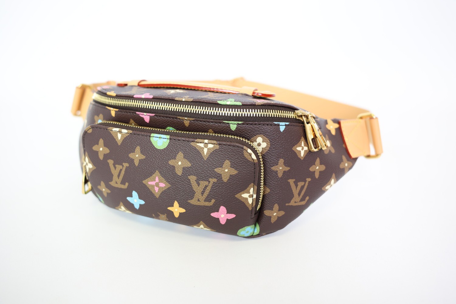 Louis Vuitton Rush Bumbag, Monogram Craggy Canvas With Gold Hardware, New In Box WA001