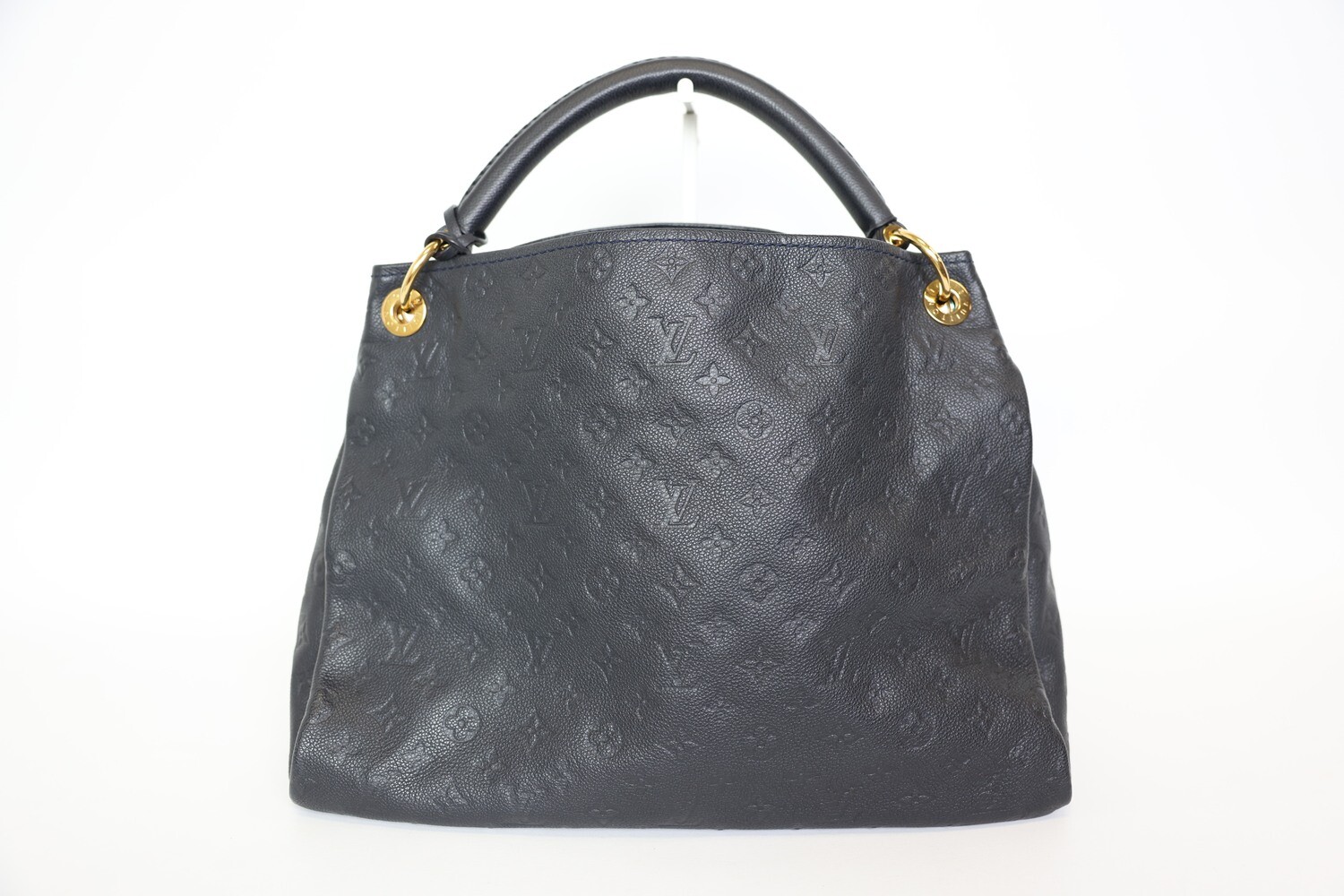 Louis Vuitton Artsy MM, Navy Monogram Empreinte Leather With Gold Hardware, Preowned In Dustbag WA001