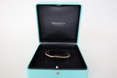 Tiffany & Co. Lock Bracelet Small, 18K Rose Gold, Preowned In Box WA001