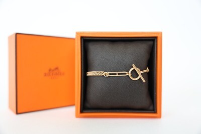 Hermes Bracelet, Rose Gold Preowned In Box WA001