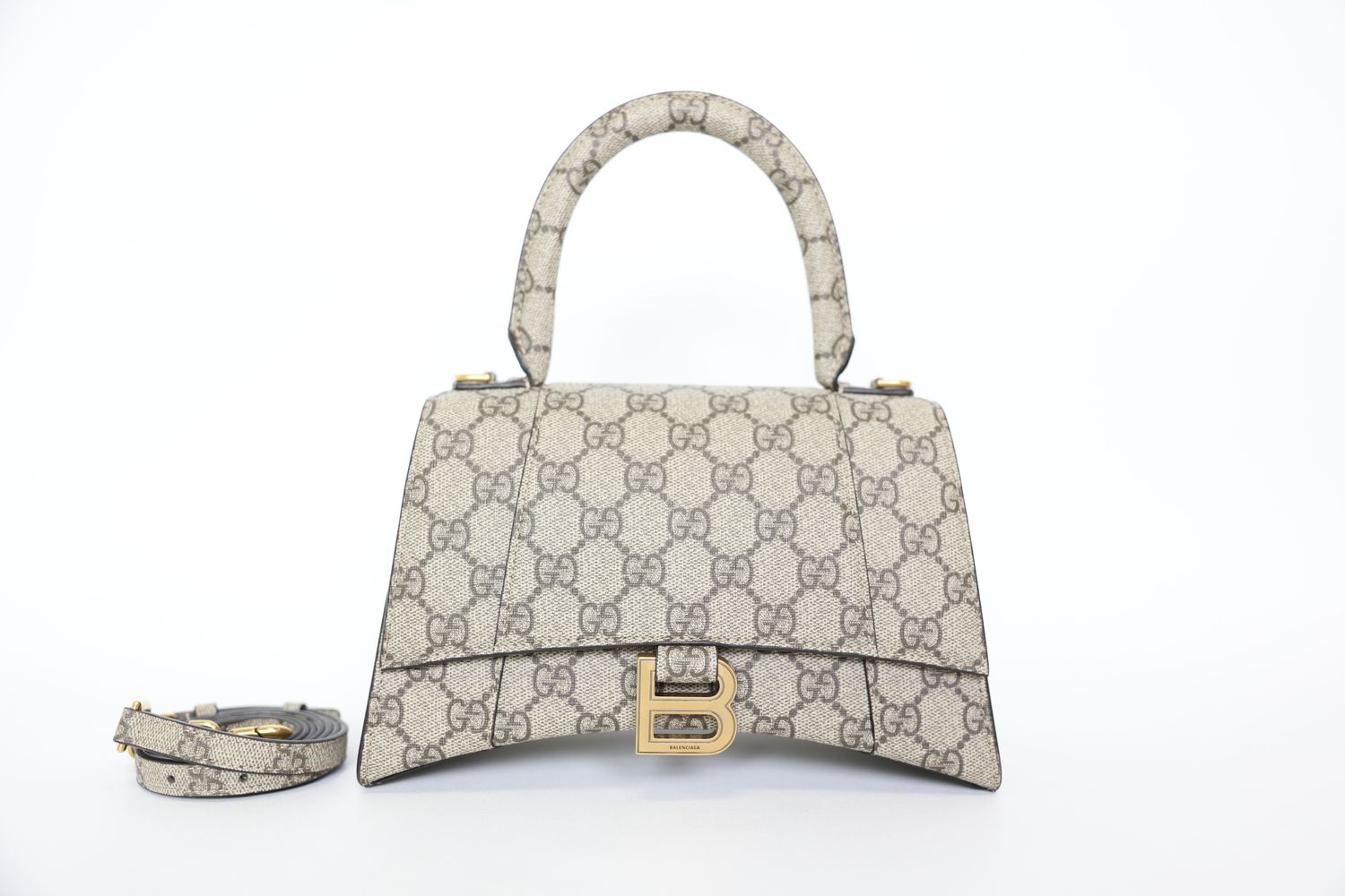 Gucci X Balenciaga Hacker Hourglass Small, Preowned in Dustbag WA001